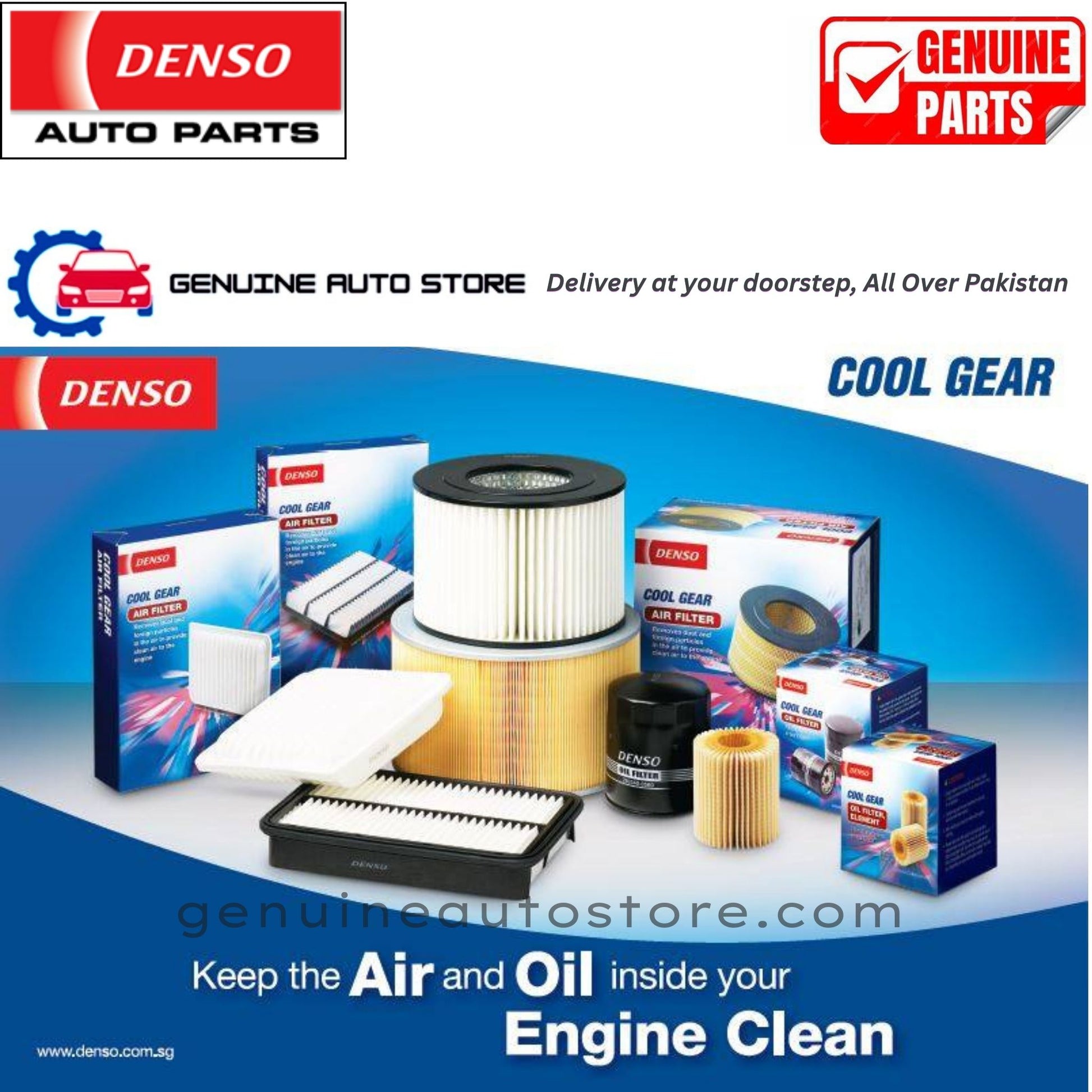 Toyota Yaris Hatchback 2019-2025 Denso Genuine Cabin Ac Filter in Pakistan, 100% Genuine, Reliable, Best Price, Cash on Delivery Available   