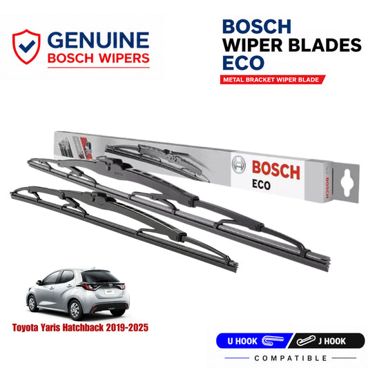 Bosch Genuine metal front wiper set for Toyota Yaris Hatchback 2019-2025, pair of two
