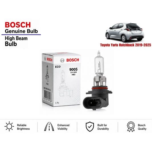 Toyota Yaris Hatchback 2019-2025 High Beam Headlight Bulb Bosch in Pakistan