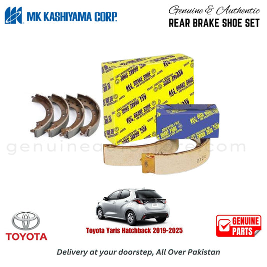 Toyota Yaris Hatchback 2019-2025 MK JAPAN REAR BRAKE SHOE SET in Pakistan. 100% Genuine, Reliable, Best Price, Cash on Delivery Available