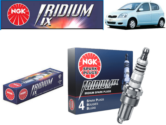 Toyota Vitz 1998-2004 Iridium Spark Plug NGK Japan 4 Pieces