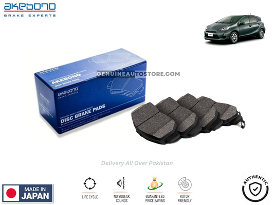 Toyota Aqua 2011-2014 - Front Brake Pads - Akebono