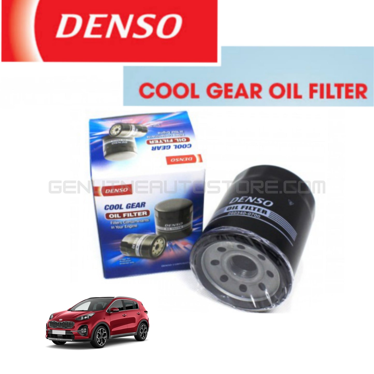 KIA SPORTAGE 2019-2024 Denso Genuine Oil Filter - Cool Gear Denso