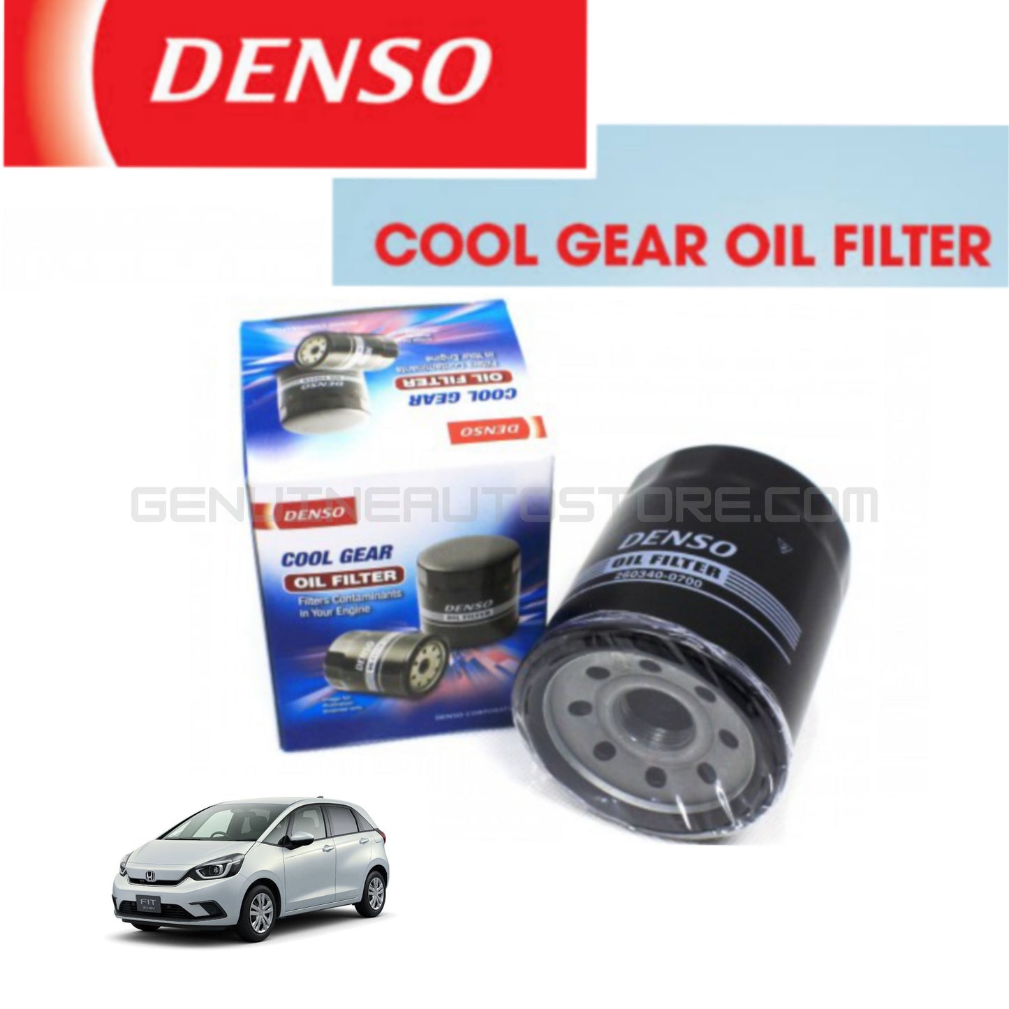 HONDA FIT Hybrid Denso Genuine Oil Filter - Cool Gear Denso