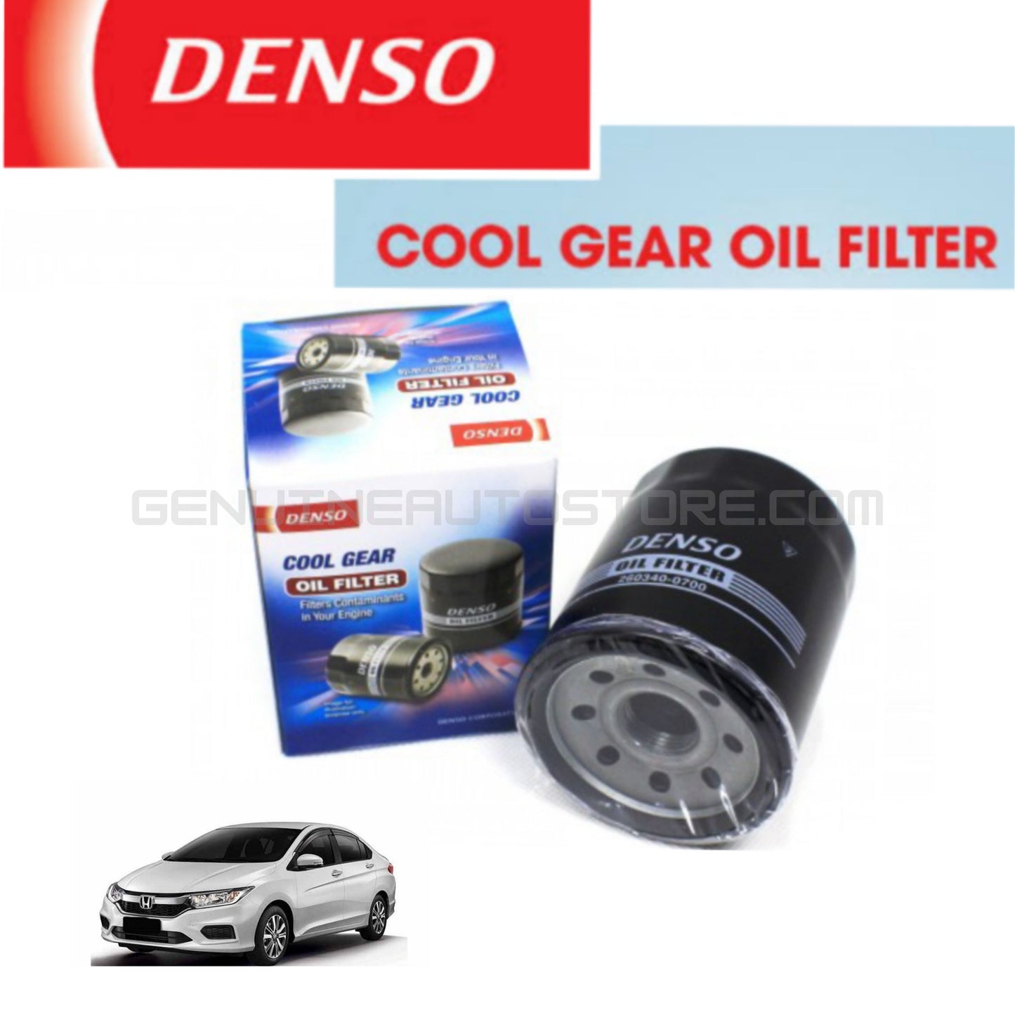 HONDA GRACE Hybrid Denso Genuine Oil Filter - Cool Gear Denso