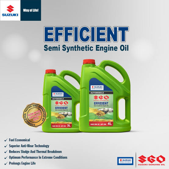 Suzuki Genuine Oil - Efficient 5W30 Engine Oil - SGO - 4 Litres